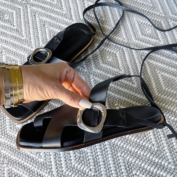 🆕 3.1 Phillip Lim Leather Lace Up Sandals - Picture 6 of 11